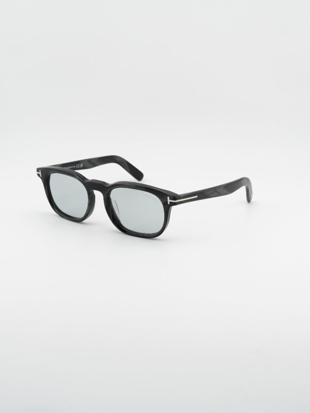 Tom Ford FT1122-D 63A Sunglasses Black Square Frame, Smoke Lenses